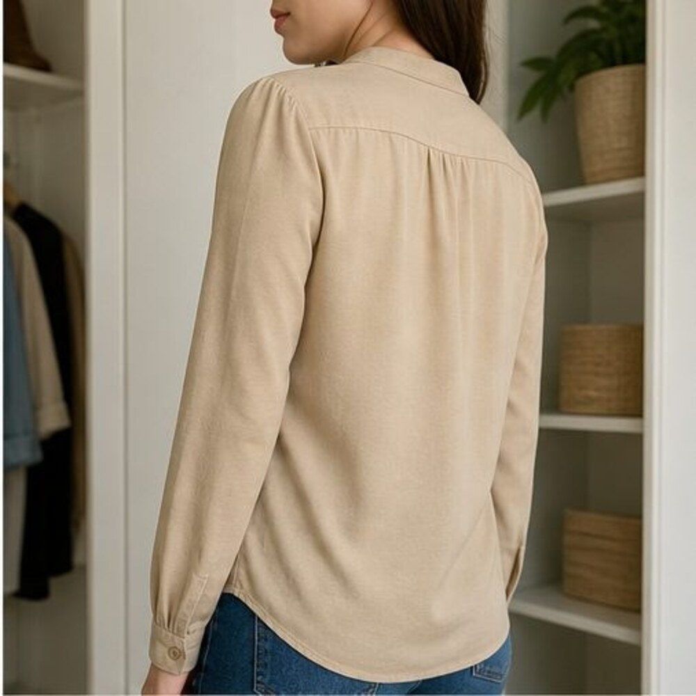 Sand Peplum Top - Picture 3 of 6